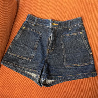 Short en jean cargo
