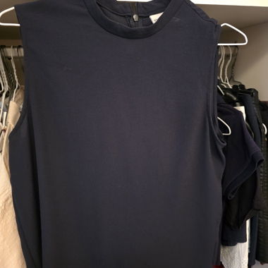 Top smanicato ONLY Studio navy, taglia 36