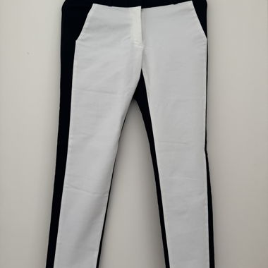 Pantalone in tessuto Michael Kors nero-bianco