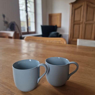 2 Espresso-Tassen aus Keramik