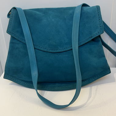 Charles Jourdan borsa a tracolla in camoscio turchese