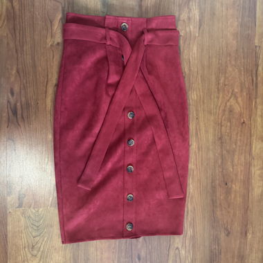 Jupe crayon bordeaux Missguided