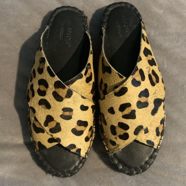 Mules à motif animalier