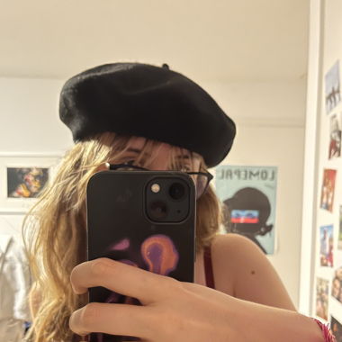 Béret français typique noir 