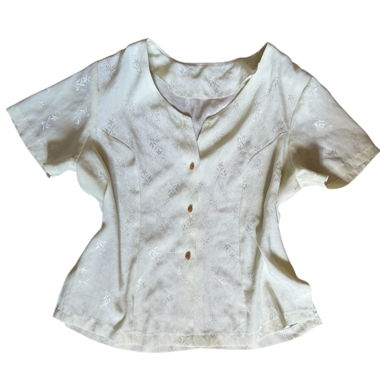 Vintage-Inspired Yellow Blouse