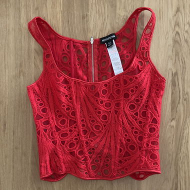 Red Corset Top (Pretty Little Thing)