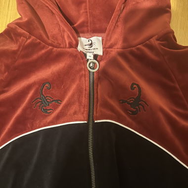 Felpa con zip VIERVIER in velluto Gr. 36