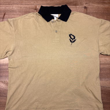 Beige Top with Floral Embroidery