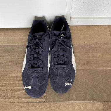 Puma Sneaker blau weiss Wildleder
