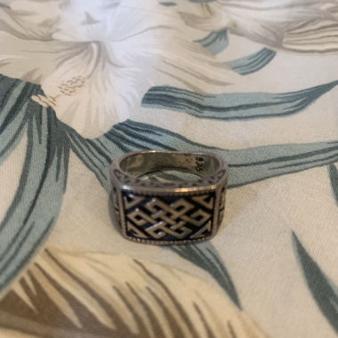 bague tribale en argent