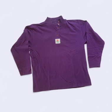 T-shirt manches longues vintage violet