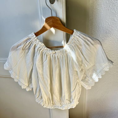 Haut blanc court