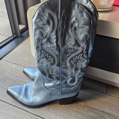 Blue Western Boots