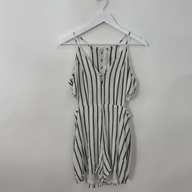 Gestreifter Zip-Romper
