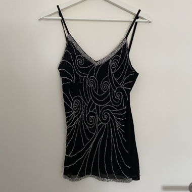 Y2k bedazzled top 