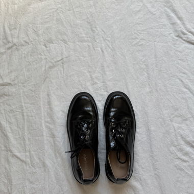 Schwarze Lackschuhe von topshop