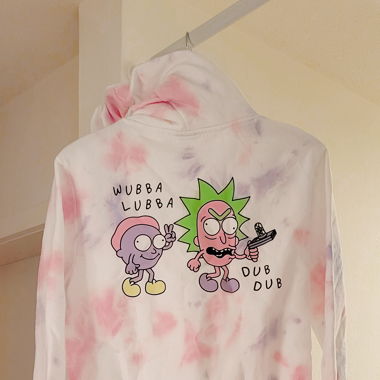 Rick and Morty Pastel Hoodie Grösse M