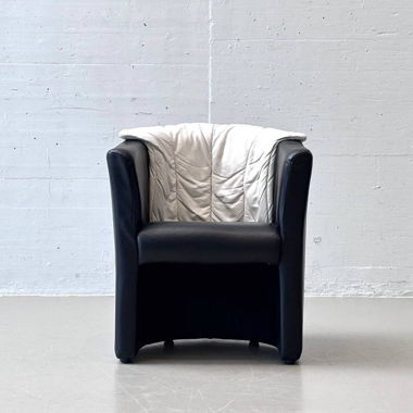 Rolf Benz Leder Cocktailsessel, 1980er 