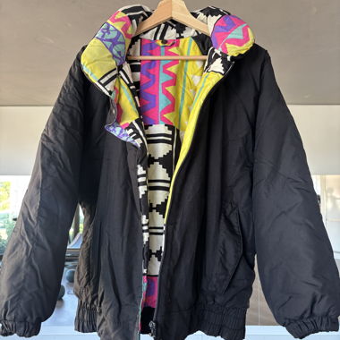 Giacca trapuntata multicolore