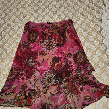 long flowy flower skirt