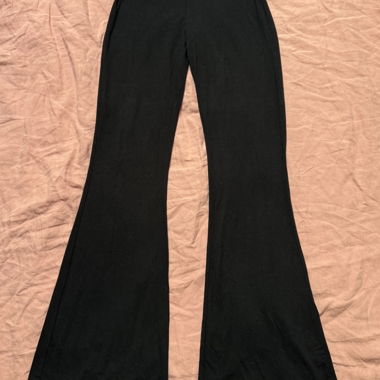 Pantalon évasé noir