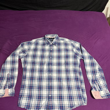 Camicia Tommy Hilfiger a quadri blu