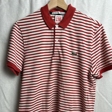 Vintage Lacoste Poloshirt mit Streifen