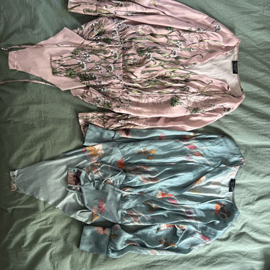 Set of 2 Satin Blouses
