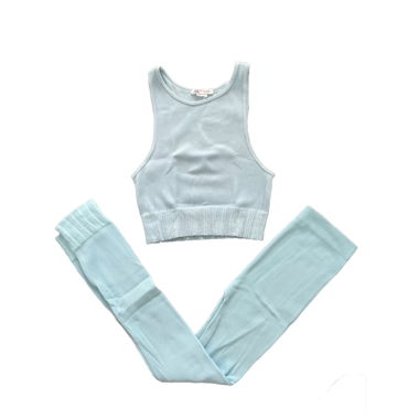 light blue zara set