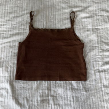 Braunes Croptop