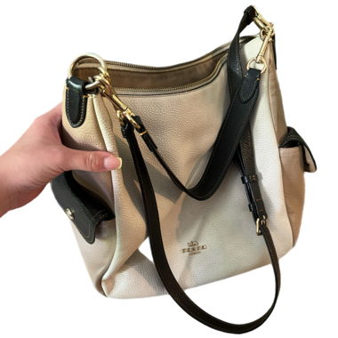 Borsa a tracolla Coach in pelle Penny colorblock