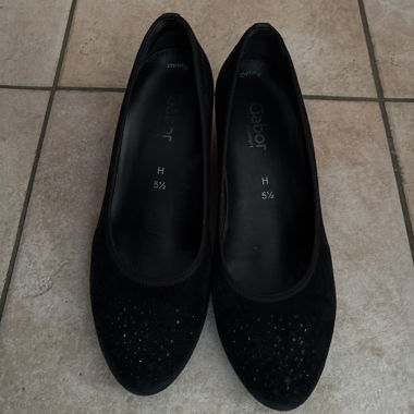 Schwarze Gabor Pumps