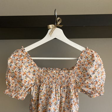 geblühmte Bluse
