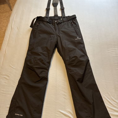 Bergson ski pants with braces, black
