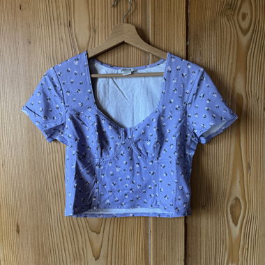 Top bustier floreale