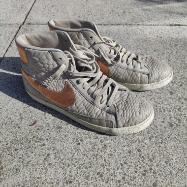 Nike Blazer Mid Leather Quilt Grigio Chiaro/Rosa Oro