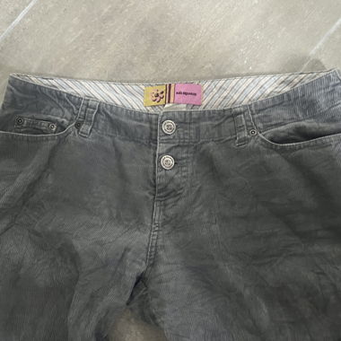 Grey Corduroy Trousers by RED SQUARED