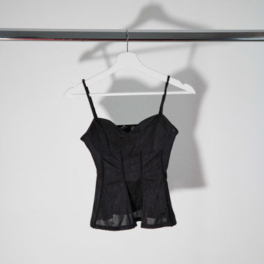 schwarzes enges top 