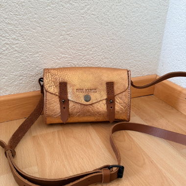 Mini borsa a tracolla PAUL MARIUS in pelle dorata