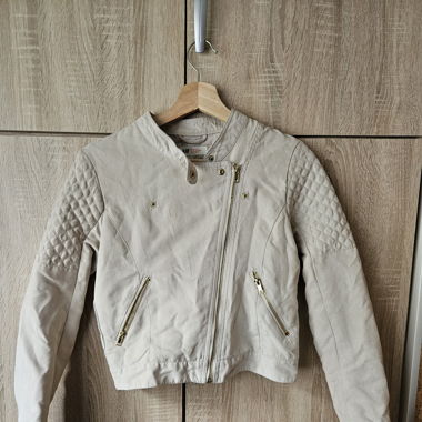 Lederjacke Soft Beige
