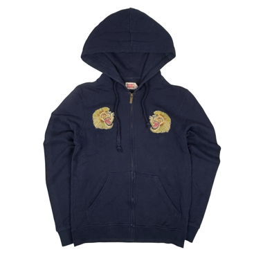 Felpa Evisu con zip navy