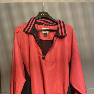 Cutter & Buck Rot/Blauer Windbreaker mit Viertel-Reissverschluss