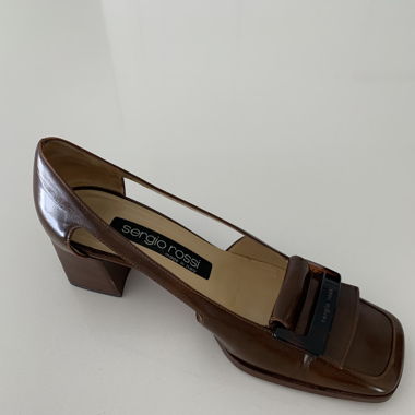 SERGIO ROSSI escarpins mocassins 36IT