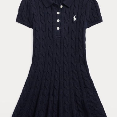 POLO RALPH LAUREN MAGLIONE POLO IN COTONE A TRECCE.