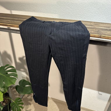 Chino nadelstreifen dunkelblau