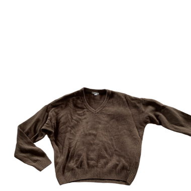 Brown knitted sweater