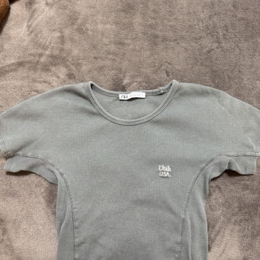 grey zara shirt 