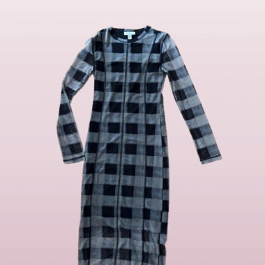 Netzstoff-Midikleid von TOPSHOP in UK S