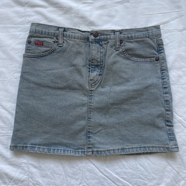 DENIM MINISKIRT