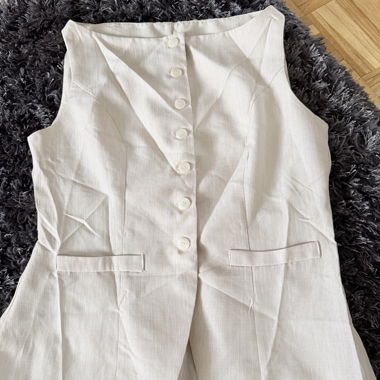 Gilet pour femme crème